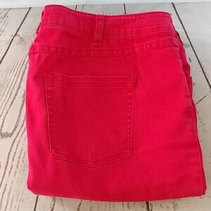 Denim 24/7 Jean Shorts Red Size 18W